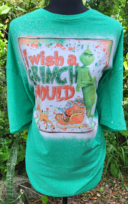 Bleached I Wish a Grinch Would Tee