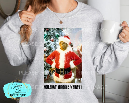 Grinch Holiday Hoobie Whatty Sweater