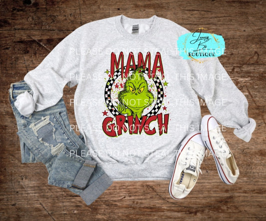 Red Mama Grinch Sweater