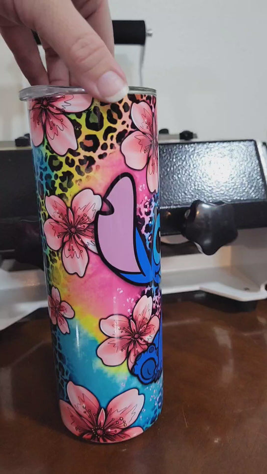 Floral Stitch Tumbler