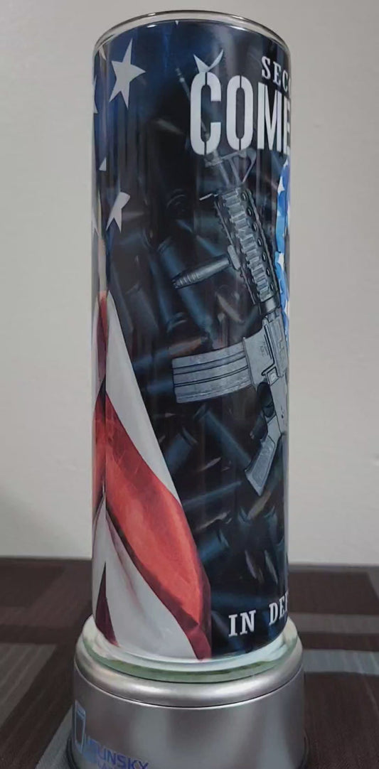 American Flag Second Amendment Tumbler