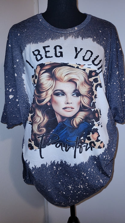 I Beg Your Parton Bleached T-Shirt