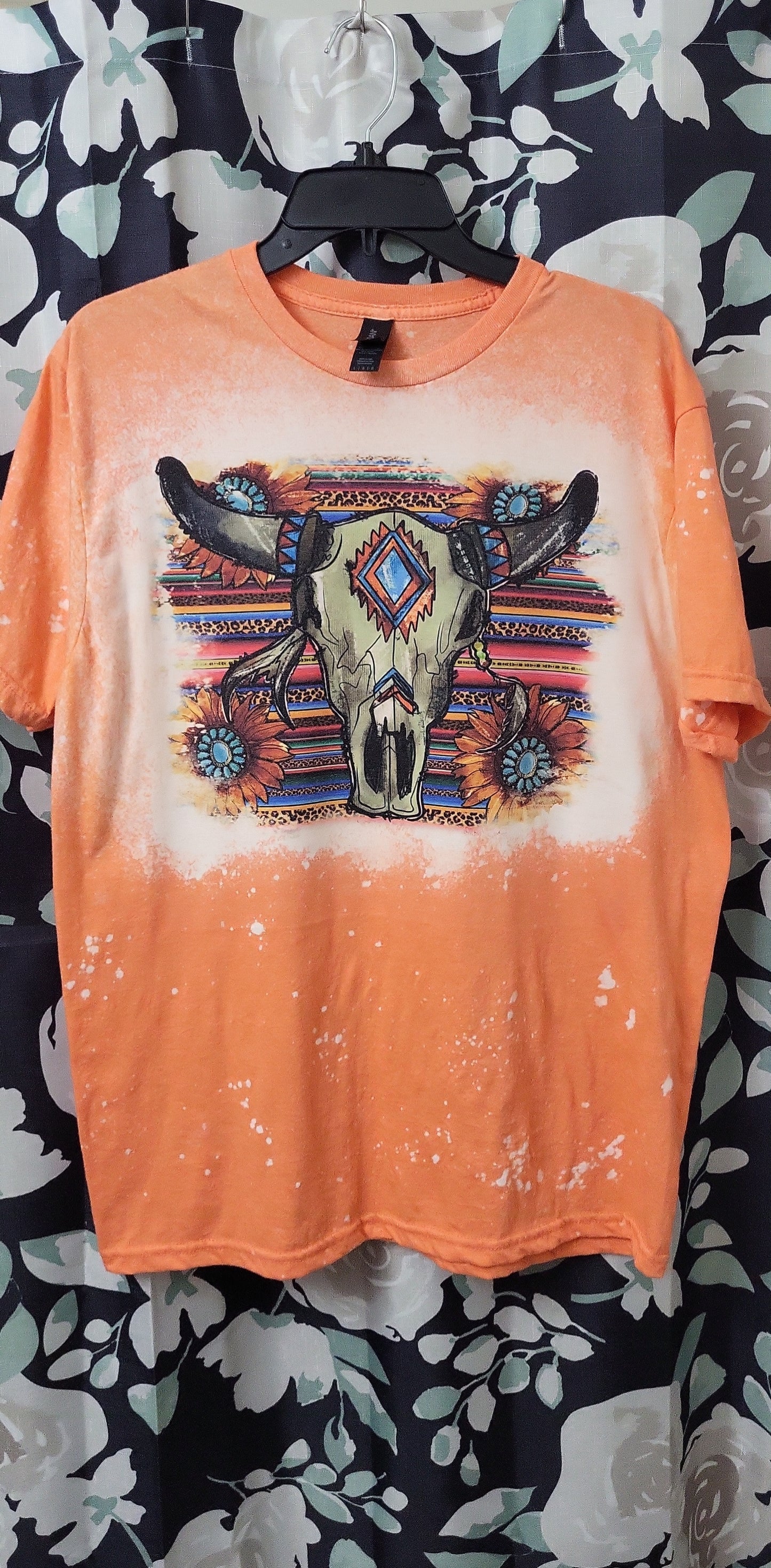 Serape Cow Skull T-Shirt