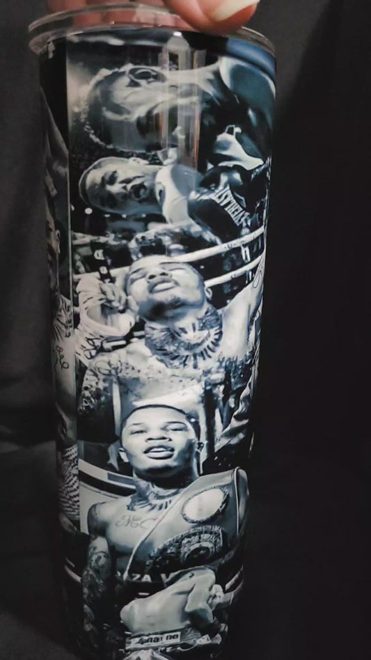 Gervonta Davis Black and White Tumbler